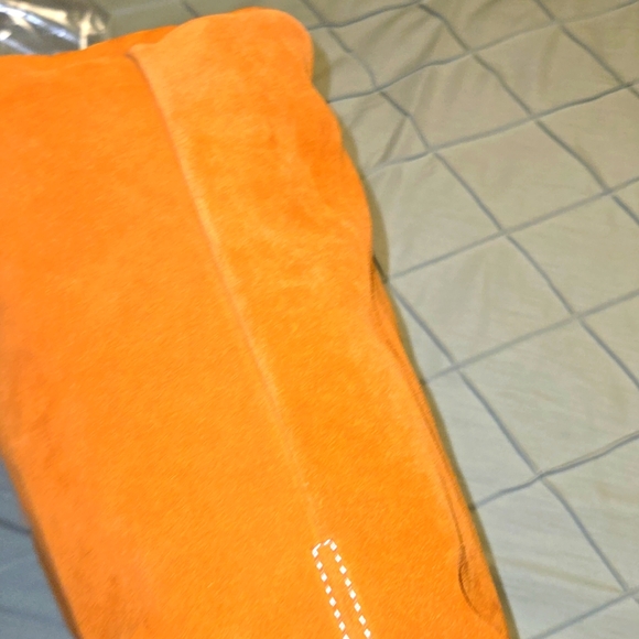 Italian orange suede hobo bag - Picture 14 of 16